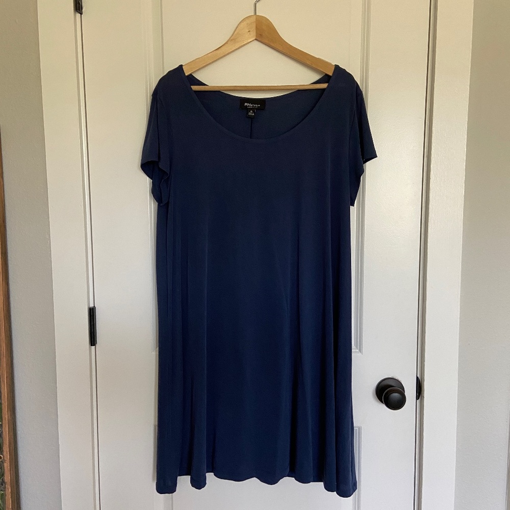 Navy Blue, RN Studio, XL knee length dress